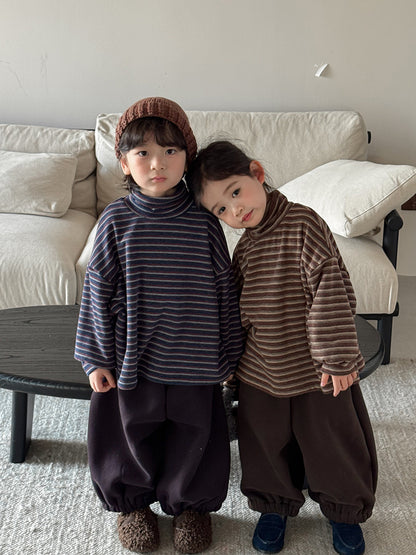 カシミア風ボーダートップス