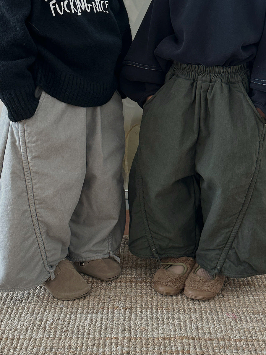 裏ボアワイドシルエットパンツ