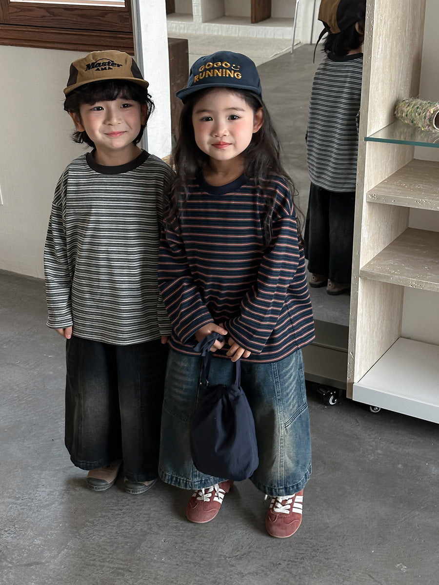 ボーダーカットソー