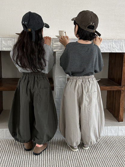 大胆シルエット無地ワイドパンツ