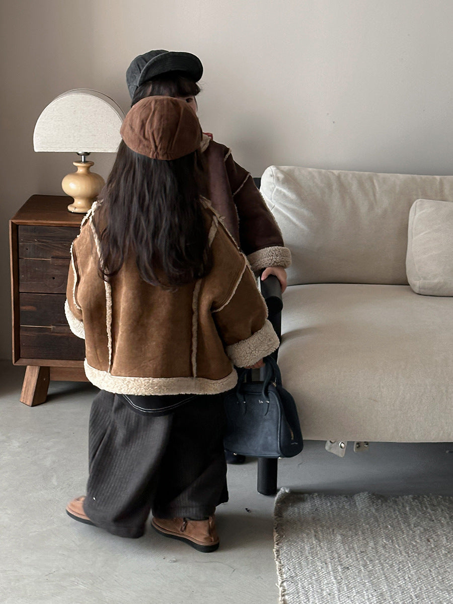 Patchwork Boa Piping Jacket