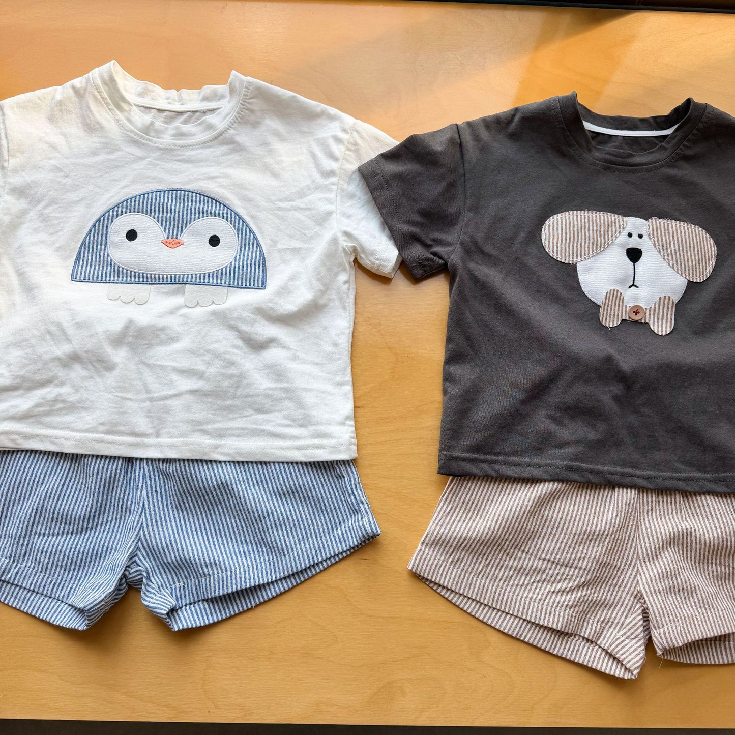 アニマルワッペンTシャツ&ショーツセット