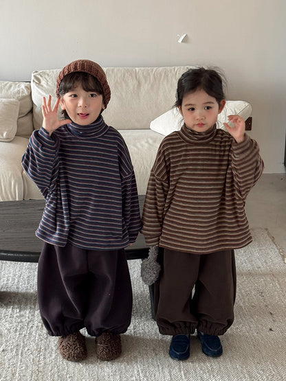 カシミア風ボーダートップス