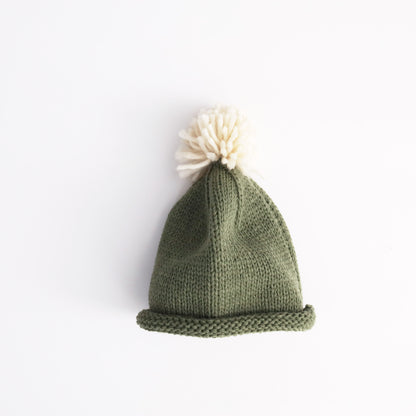 ポンポンニット帽