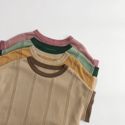 透かし編みニットTシャツ