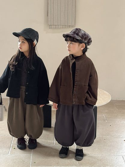 シンプル無地バルーンパンツ