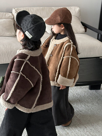 Patchwork Boa Piping Jacket