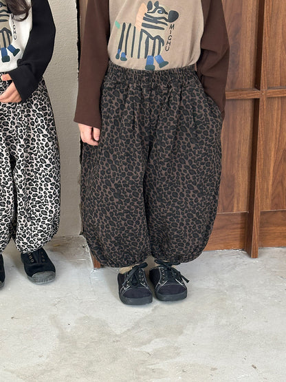 ヒョウ柄バルーンパンツ