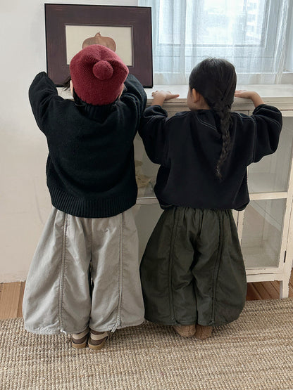 裏ボアワイドシルエットパンツ