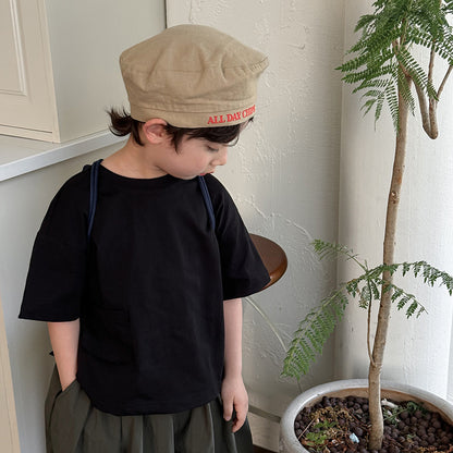 ポケット付きベーシックTシャツ