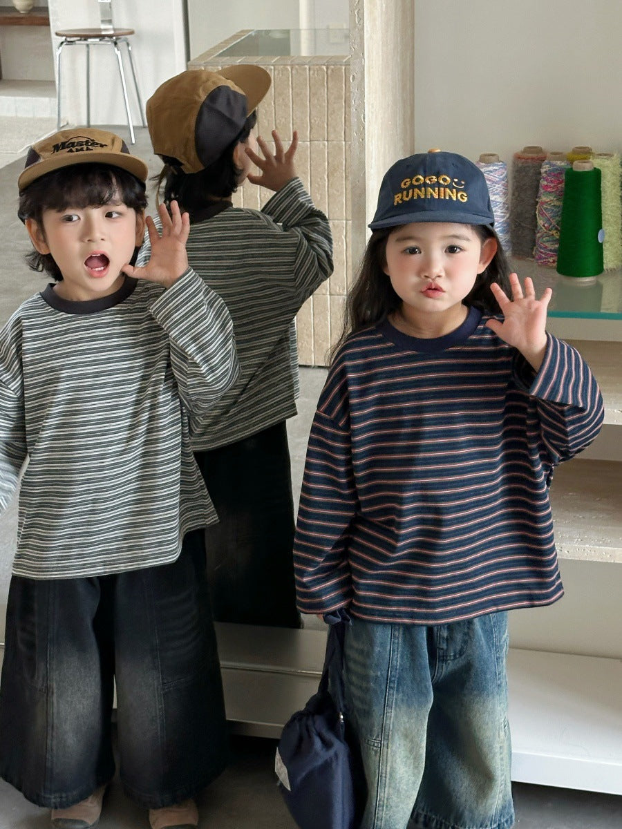 ボーダーカットソー