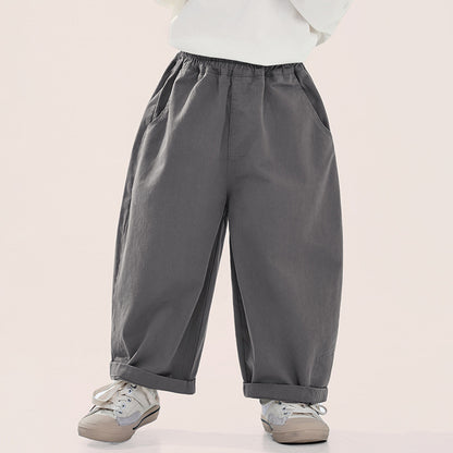 ベーシック綿スラックス