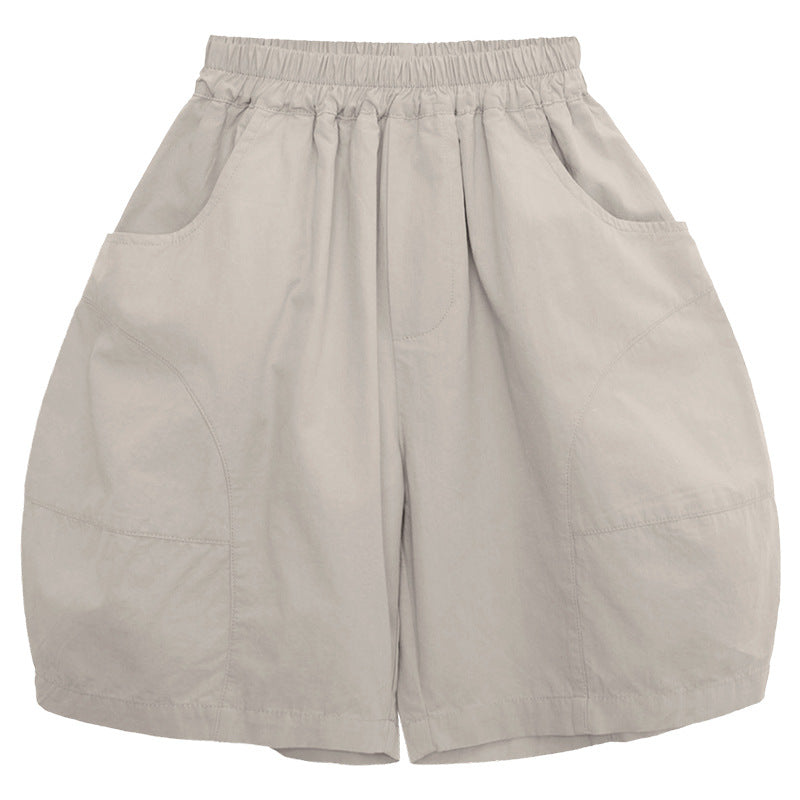 シンプル純綿ショートパンツ