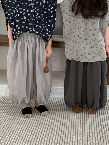 薄手バルーンコットンパンツ