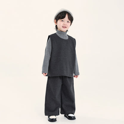 ベストとストレートパンツ2点セット