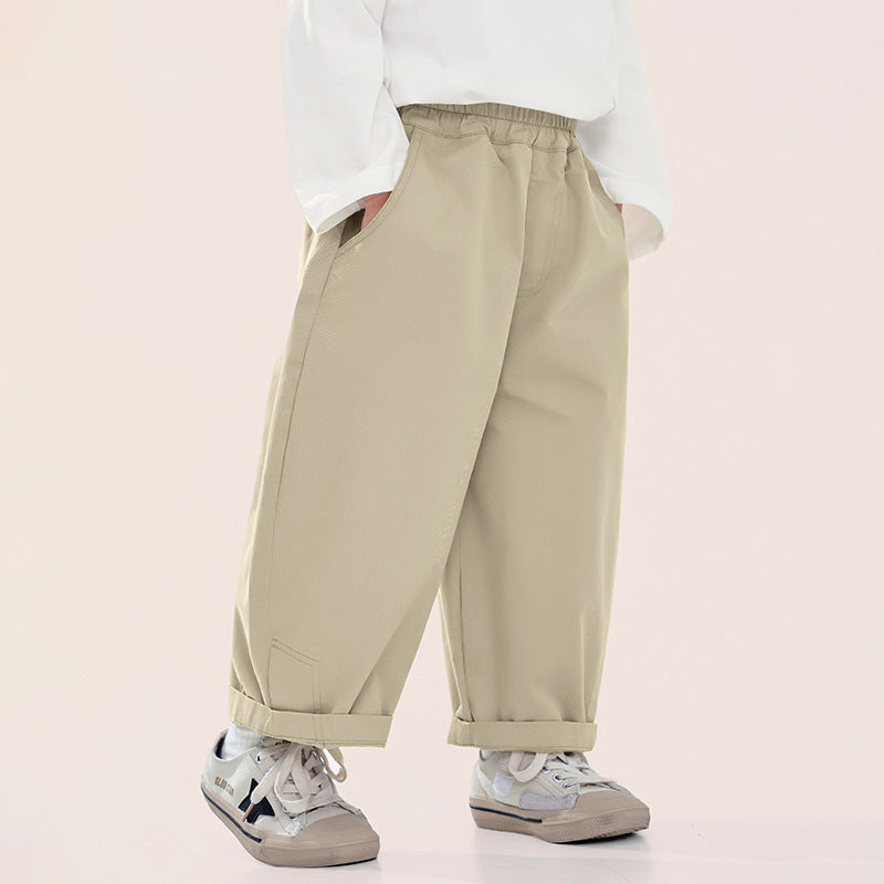 ベーシック綿スラックス