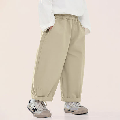 ベーシック綿スラックス