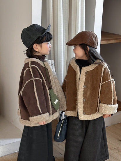 Patchwork Boa Piping Jacket