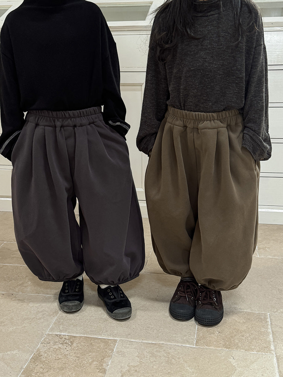 シンプル無地バルーンパンツ