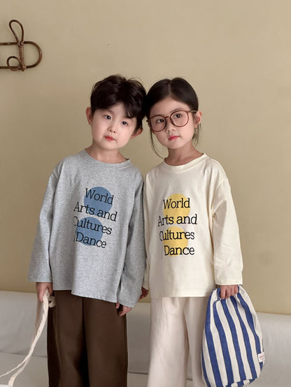 レターデザイン長袖Tシャツ