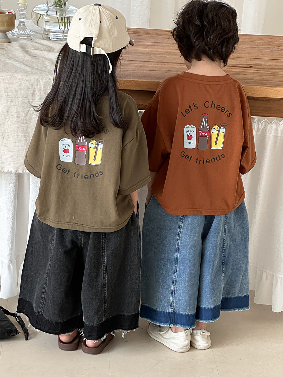 Drink illustration T-shirt
