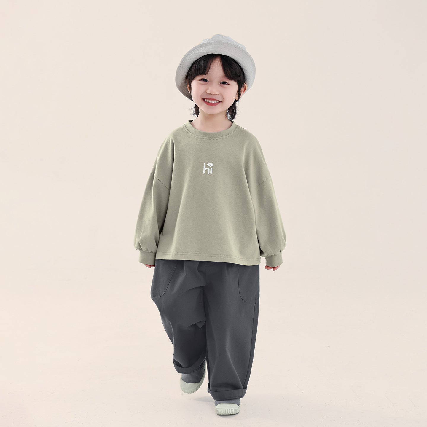 純棉クルーネックTシャツ