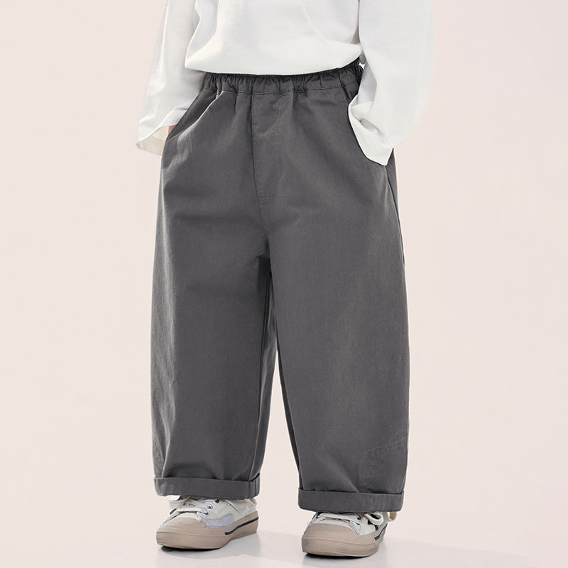 ベーシック綿スラックス