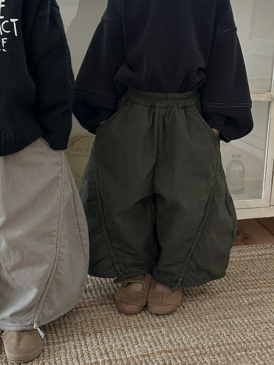 裏ボアワイドシルエットパンツ