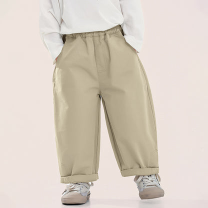 ベーシック綿スラックス