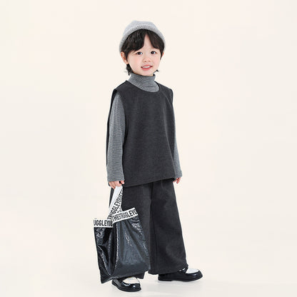 ベストとストレートパンツ2点セット