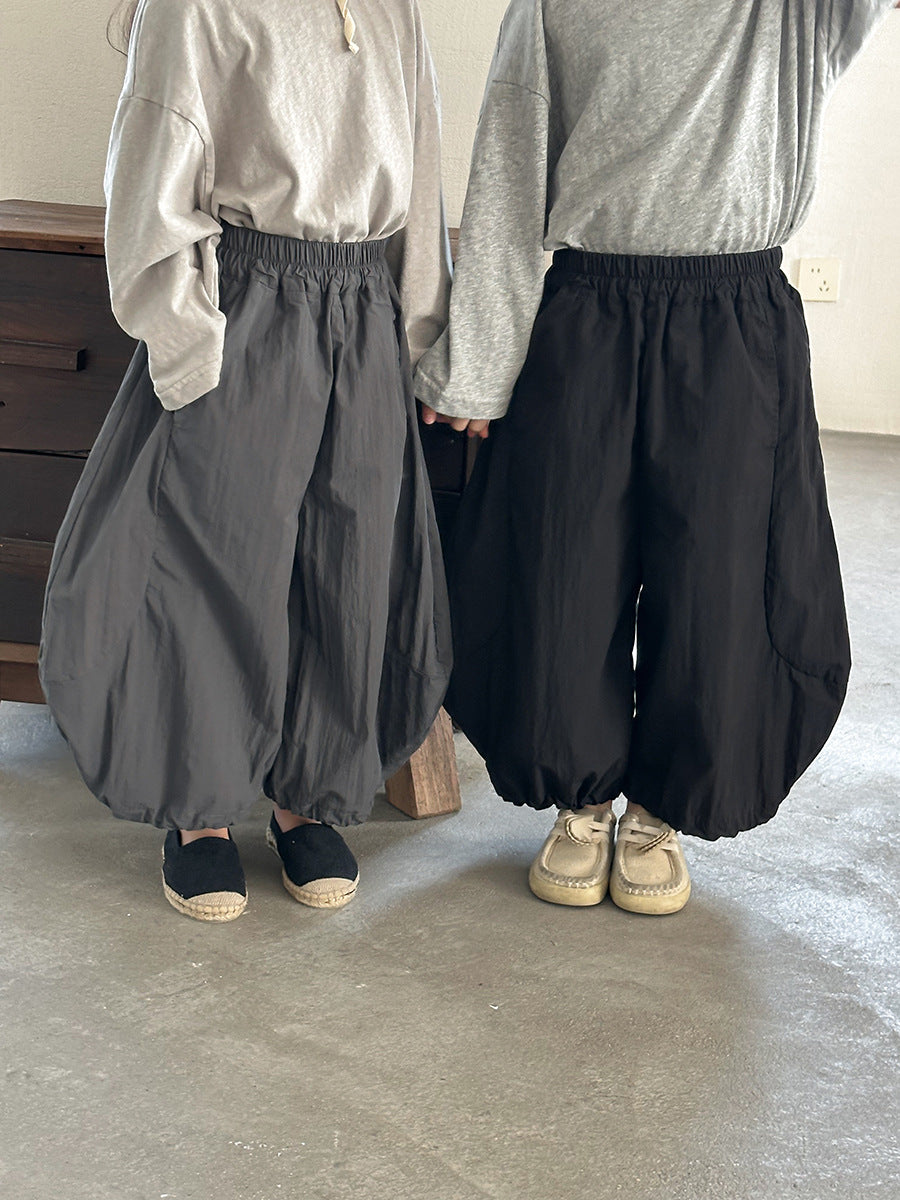 大胆シルエット無地ワイドパンツ