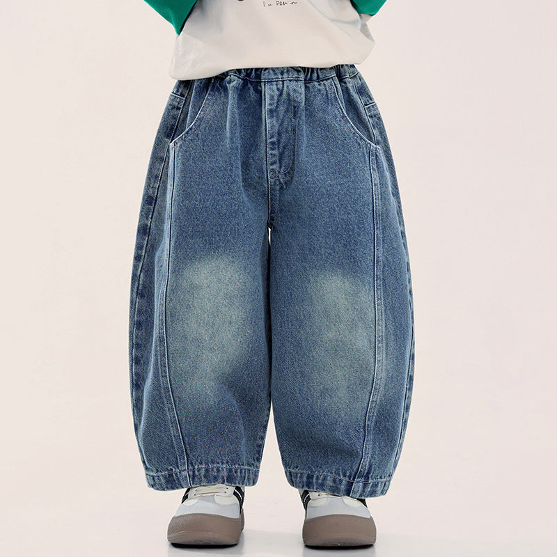 ヴィンテージ加工デニムパンツ
