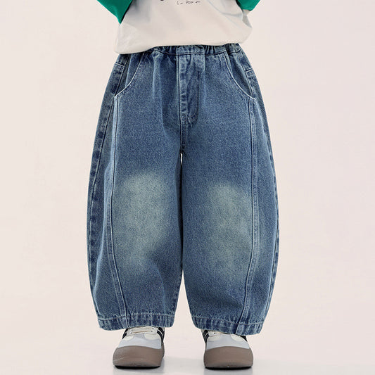 ヴィンテージ加工デニムパンツ