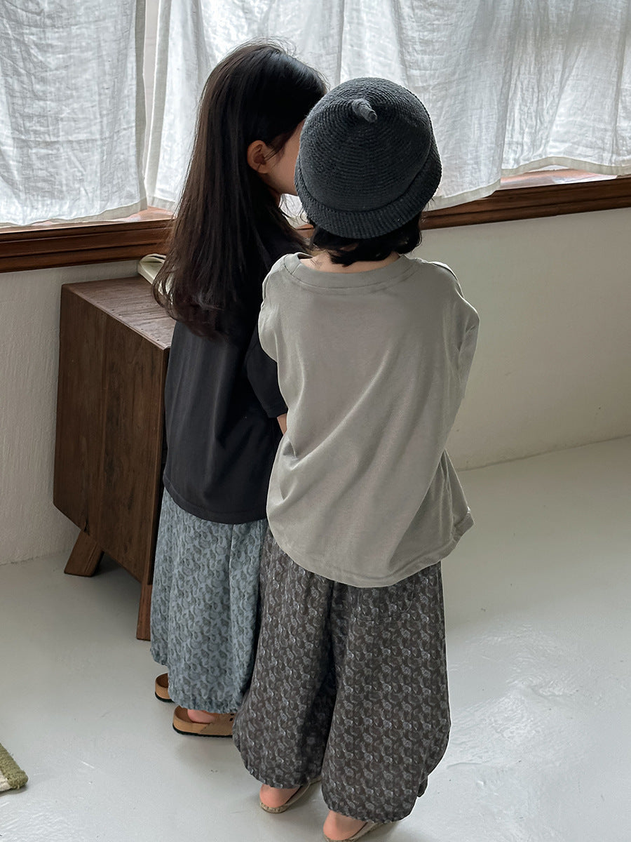 三角の木ワッペン半袖Tシャツ