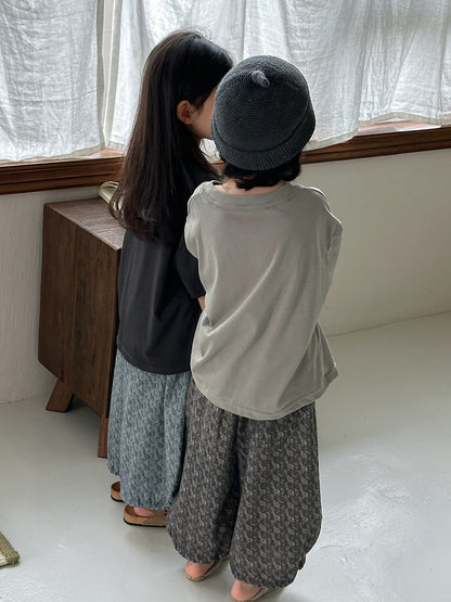 三角の木ワッペン半袖Tシャツ