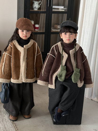 Patchwork Boa Piping Jacket