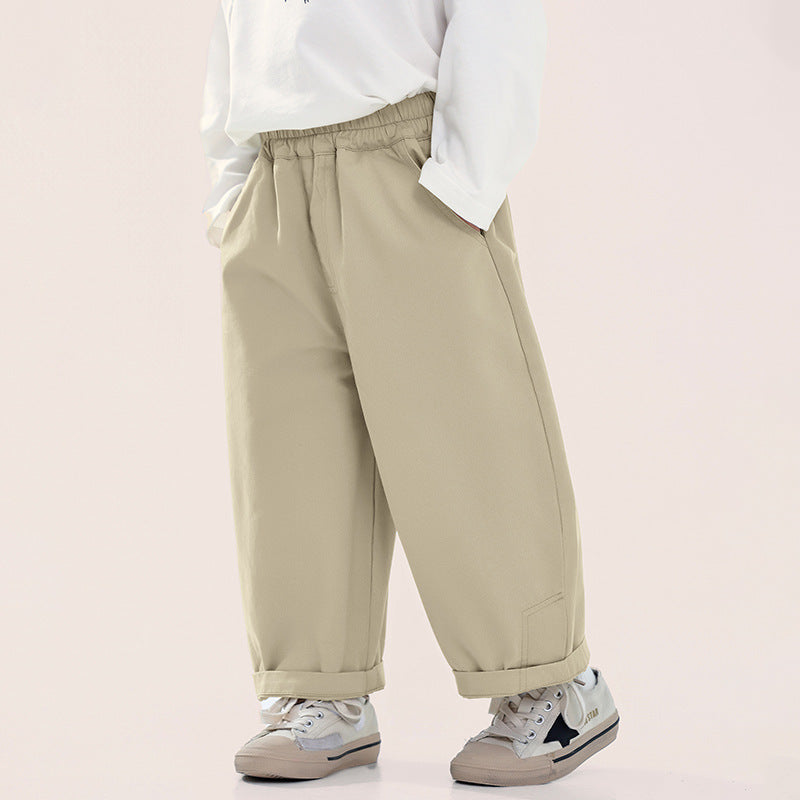 ベーシック綿スラックス