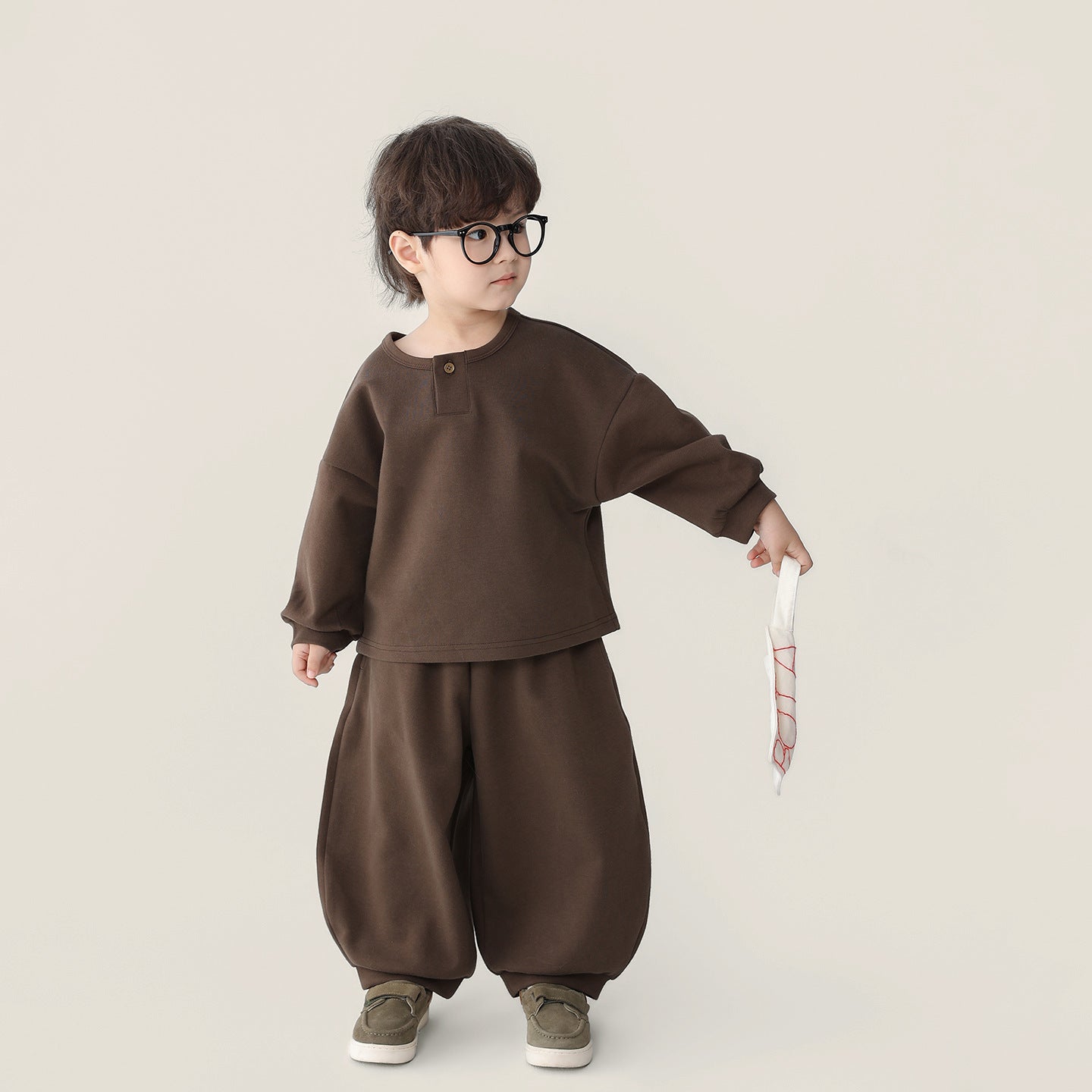 ヘンリーネックスウェットセットアップ