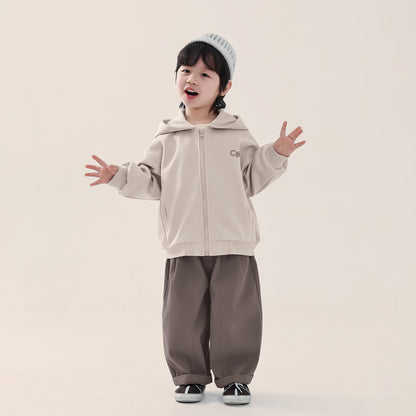 小文字ロゴジップアップパーカー