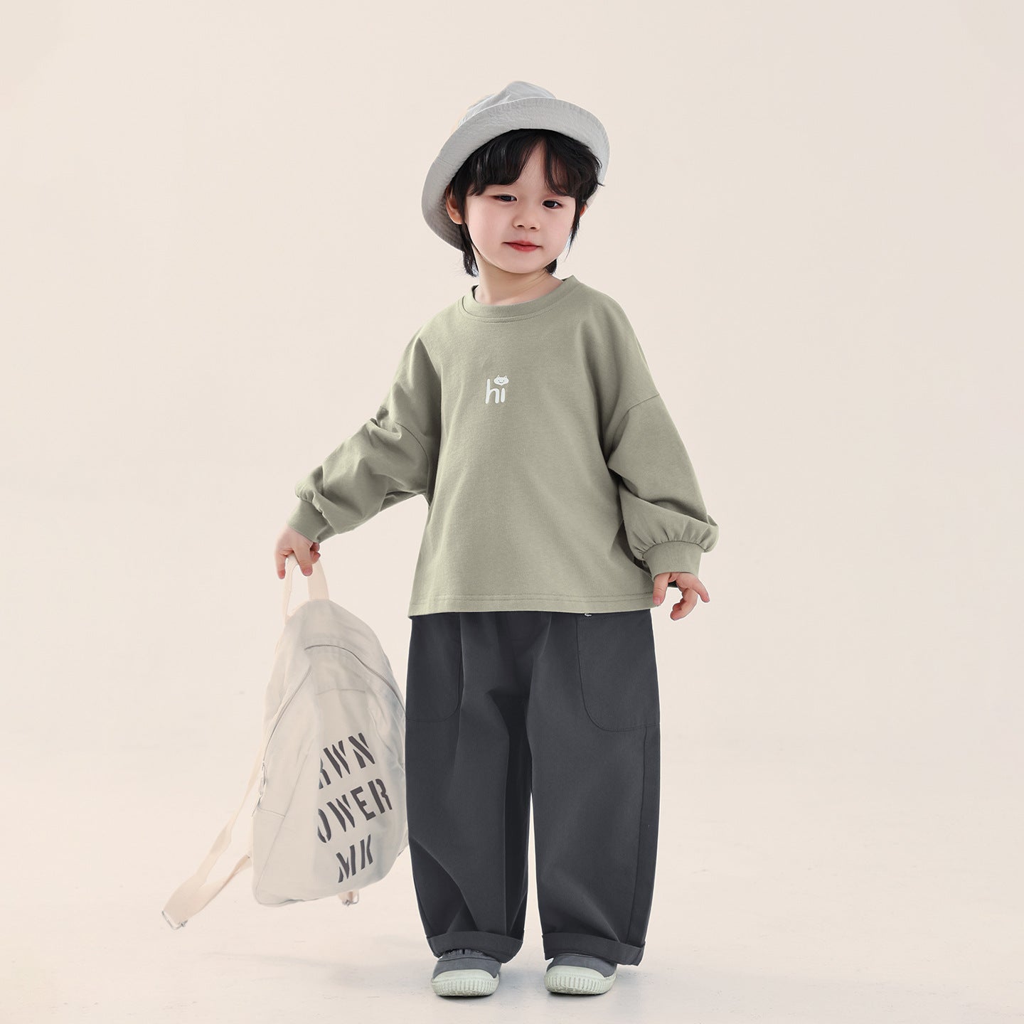 純棉クルーネックTシャツ