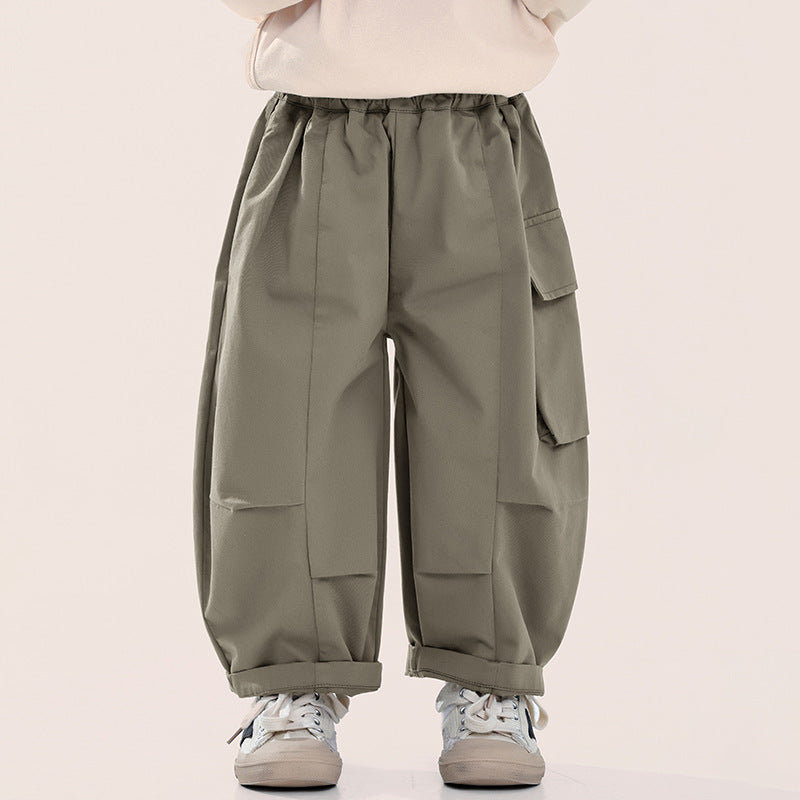 片側ポケットカジュアルパンツ