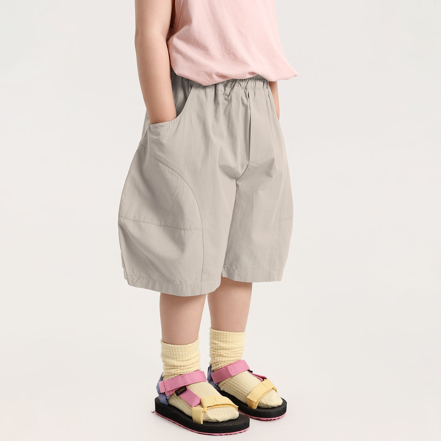 シンプル純綿ショートパンツ