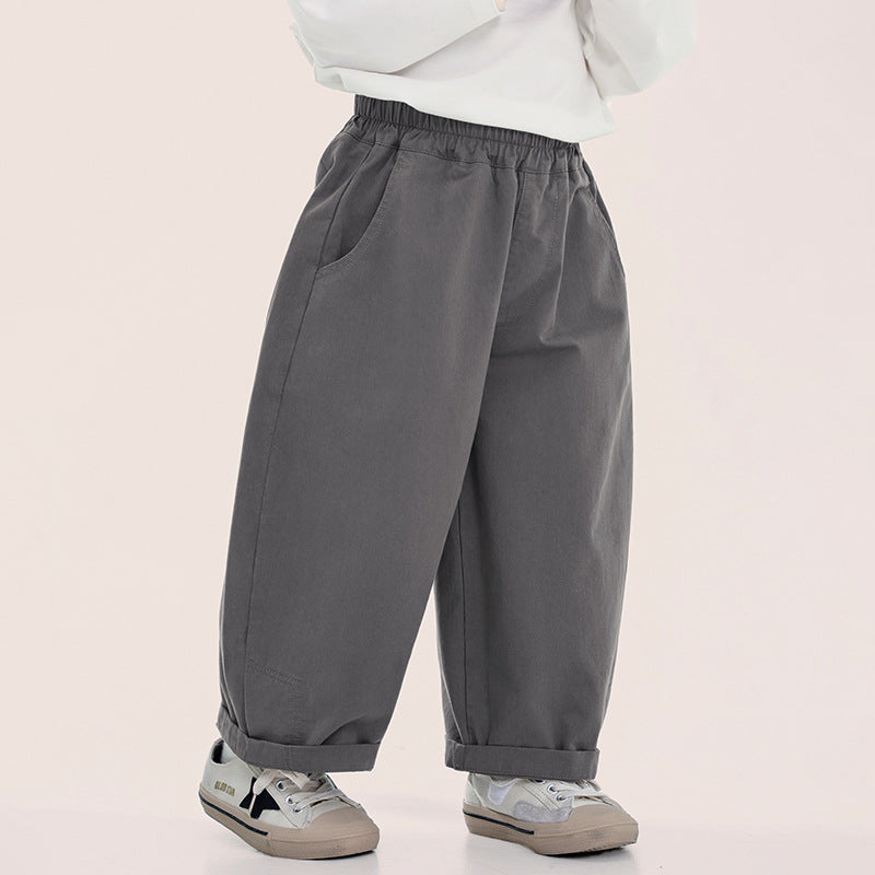 ベーシック綿スラックス