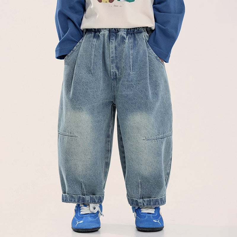 2色ヴィンテージカラーデニムパンツ