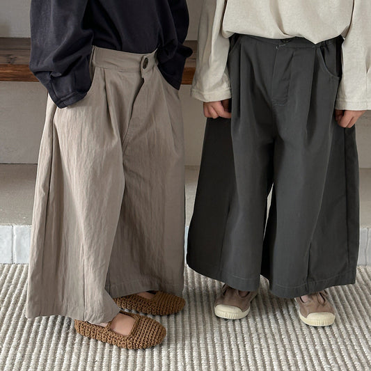 4色コットンワイドパンツ