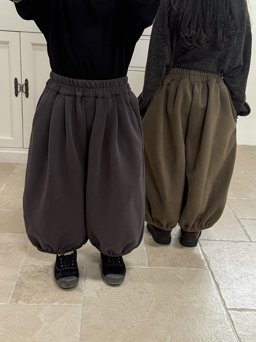 シンプル無地バルーンパンツ