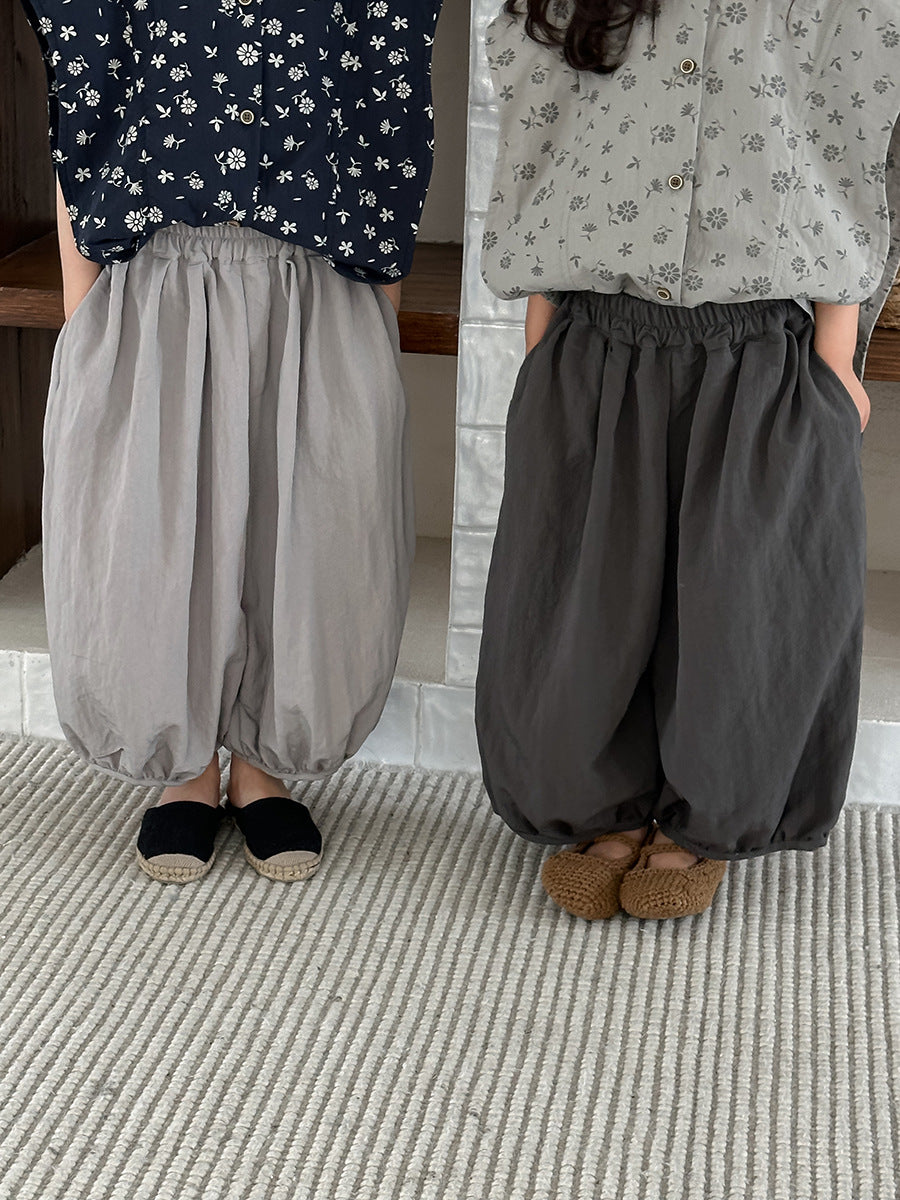 薄手バルーンコットンパンツ