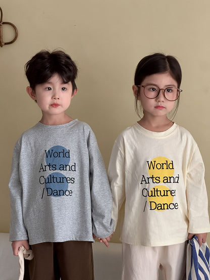 レターデザイン長袖Tシャツ
