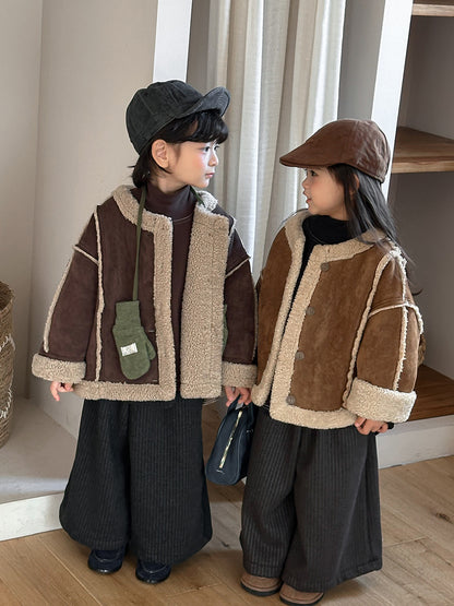 Patchwork Boa Piping Jacket