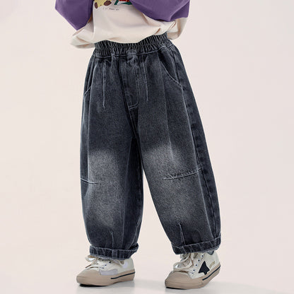 2色ヴィンテージカラーデニムパンツ